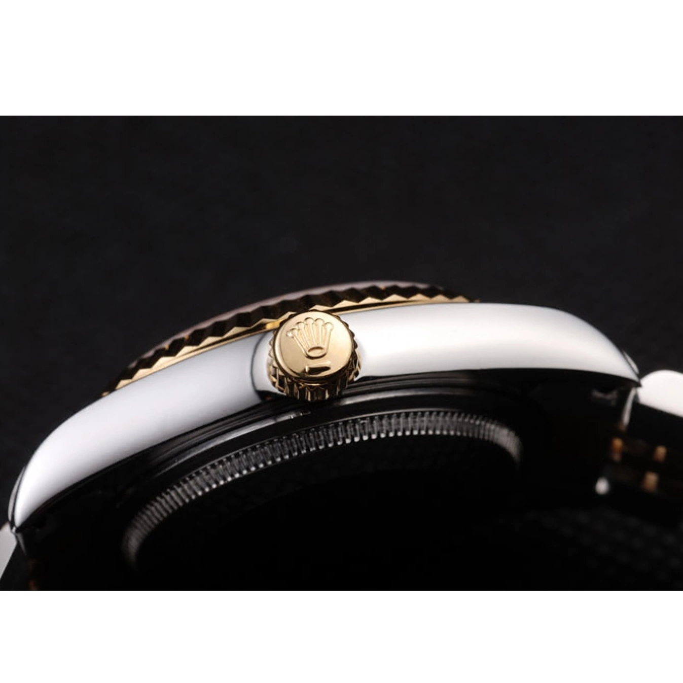 Aaa replica watch Dial PlatedGold Gold 18k Rolex Steel DateJust Tone Stainless Two 0715